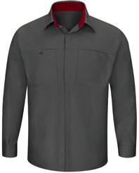 Men's Long Sleeve Performance Plus Shop Shirt W/Oil-Block Technology   